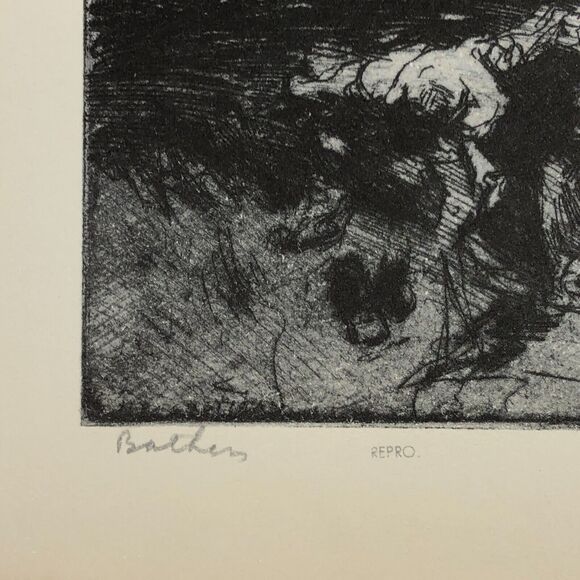 John E Costigan "Bathers" Art 1930s Print Treasury Collection Sketch Vintage - Picture 6 of 12